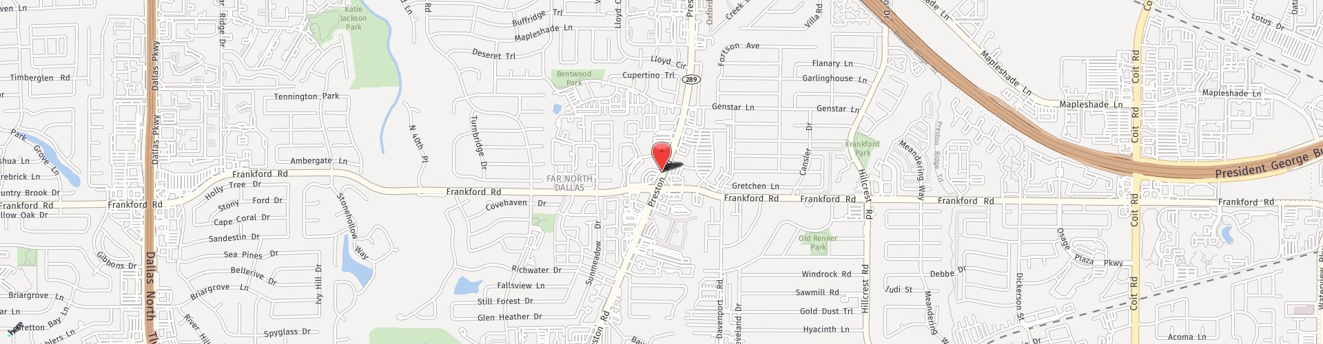 Location Map: 18111 Preston Road Dallas, TX 75252